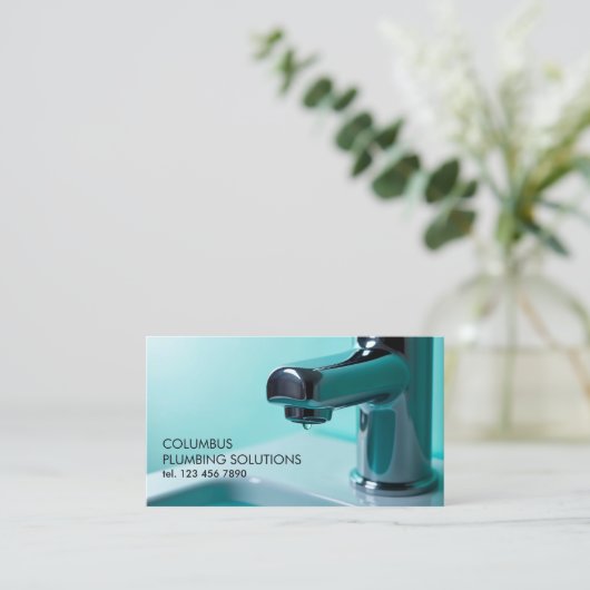 Plumber Visitekaartje (Staand voorkant)