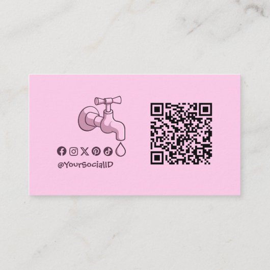 Plumber Visitekaartje (Achterkant)