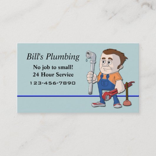 Plumber visitekaartje (Voorkant)
