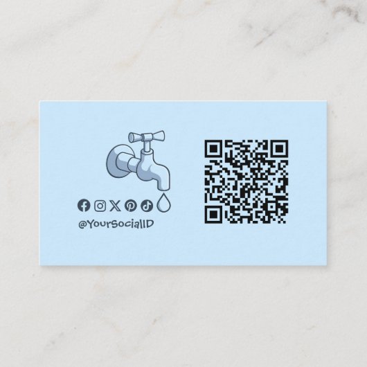 Plumber Visitekaartje (Achterkant)