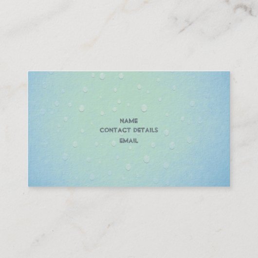 Plumber Visitekaartje (Achterkant)