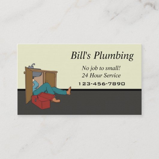 Plumber visitekaartje (Voorkant)