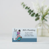 Plumber visitekaartje (Staand voorkant)
