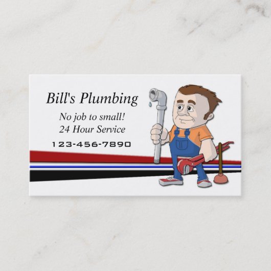 Plumber visitekaartje (Voorkant)