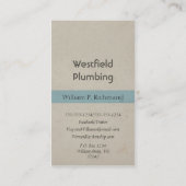 Plumber   visitekaartje (Achterkant)