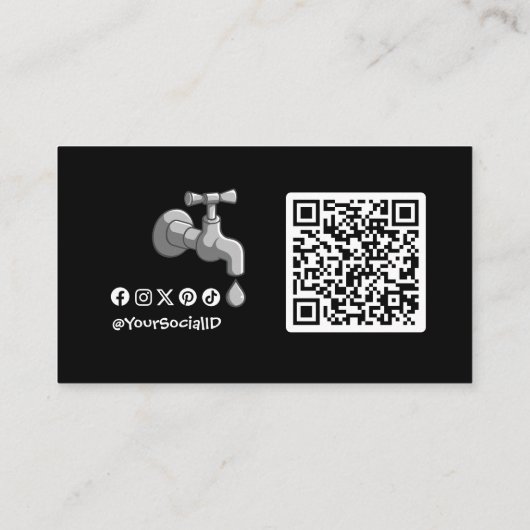 Plumber Visitekaartje (Achterkant)