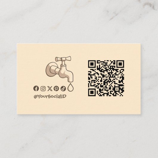 Plumber Visitekaartje (Achterkant)