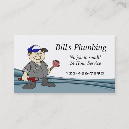 Plumber visitekaartje (Voorkant)
