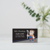 Plumber visitekaartje (Staand voorkant)