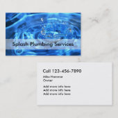 Plumber Visitekaartje Design (Voorkant / Achterkant)