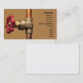 Plumber-Visitekaartje Visitekaartje (Voorkant / Achterkant)