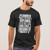 Plumber voor mannen Pipefitter Pipe Plumber T-shirt (Voorkant)
