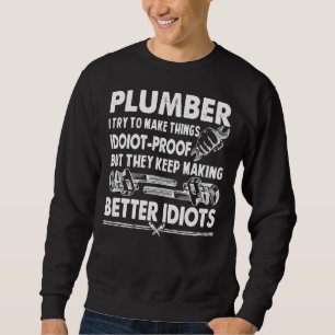 Plumber voor mannen Pipefitter Plumbing Job Plum Trui
