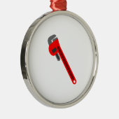 Plumber WFrench Metalen Ornament (Rechts)