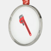 Plumber WFrench Metalen Ornament (Links)