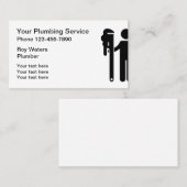 Plumber WFrench Theme Visitekaartje (Voorkant / Achterkant)