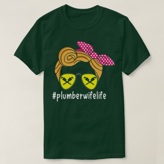 Plumber Wife T-shirt (Design voorkant)