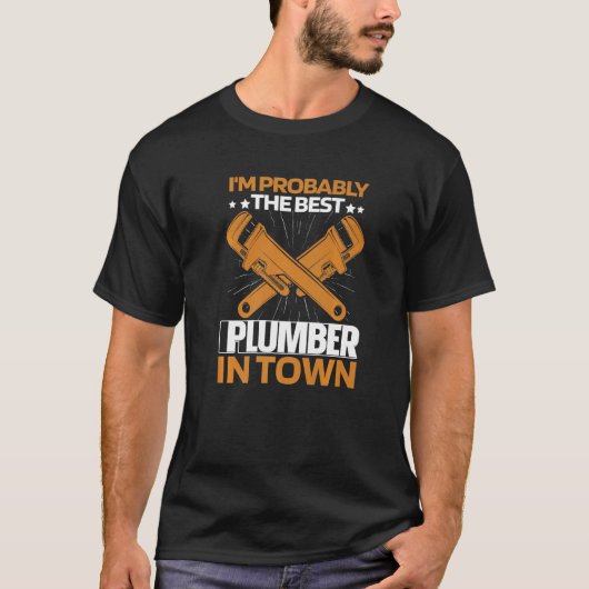Plumber Wrench  Plumbing Pipefitter Plumber T-shirt (Voorkant)