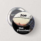 Plumbers Butt... Joe de loodgieter Button (Voorkant /achterkant)