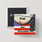 Plumbers Butt... Joe de loodgieter Button (Voorkant /achterkant)
