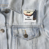 Plumbers Butt... Joe de loodgieter Button (In situ)