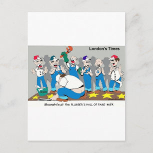Plumbers Hall of Fame Funny Gifts & Collectibles Briefkaart