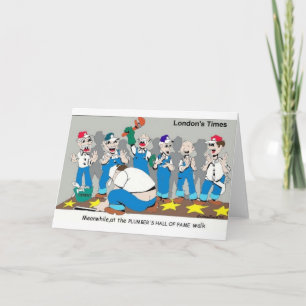 Plumbers Hall of Fame Funny Gifts & Collectibles Kaart