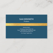 Plumber's Majestic Faux Golden Icons Visitekaartje (Achterkant)