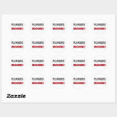 Plumbers Rock Ronde Sticker (Vel)