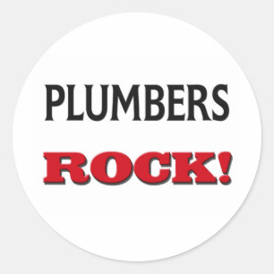 Plumbers Rock Ronde Sticker