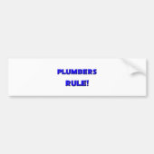 Plumbers Rule! Bumpersticker (Voorkant)