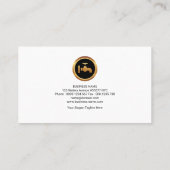 Plumber's Water Wave Channel Faux Gold Icon Visitekaartje (Achterkant)