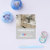 PLUMBERT SPECIALISTISCHE loodgietersbadkamer Flyer (Enkel)
