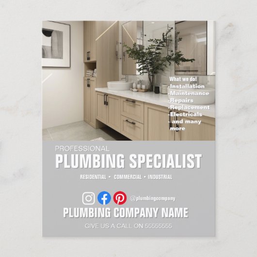 PLUMBERT SPECIALISTISCHE loodgietersbadkamer Flyer (Voorkant)