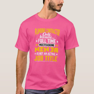 Plumbing Contractor Title Plumber T-shirt
