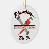 Plumbing Do It Keramisch Ornament (Rechts)