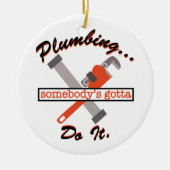 Plumbing Do It Keramisch Ornament (Voorkant)
