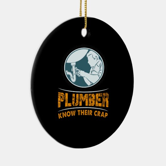 Plumbing Gift Keramisch Ornament (Rechts)