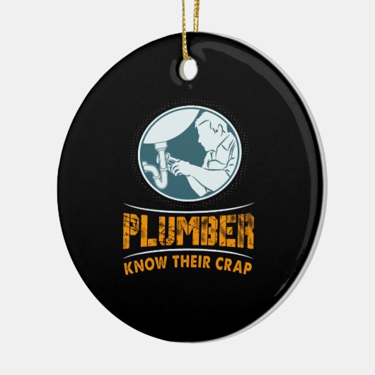 Plumbing Gift Keramisch Ornament (Links)