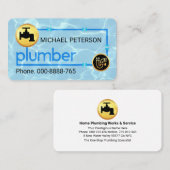 Plumbing Pipe Frame In Water Leaks Visitekaartje (Voorkant / Achterkant)