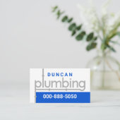 Plumbing Pipeline Leaking Water Visitekaartje (Staand voorkant)