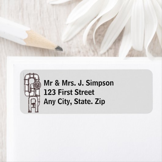 Plumbing Plumber Pipes Custom Etiket (Insitu)