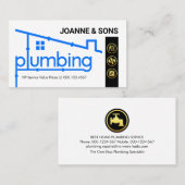 Plumbing Rooftop Pipeline Frame Visitekaartje (Voorkant / Achterkant)