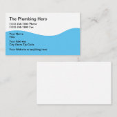 Plumbing Service Modern Visitekaartje (Voorkant / Achterkant)