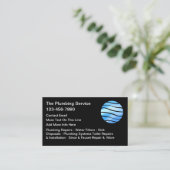 Plumbing Service Plumber Business Cards Visitekaartje (Staand voorkant)