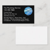 Plumbing Service Plumber Business Cards Visitekaartje (Voorkant / Achterkant)
