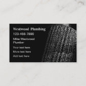 Plumbing Service Shower Thema  Visitekaartje (Voorkant)