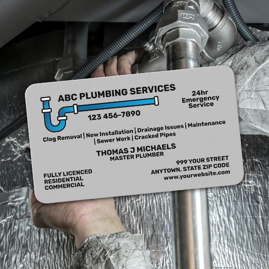 Plumbing Service Visitekaartje