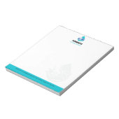 Plumbing Service Water Drop Logo Plumber Business Notitieblok (Linkerzijde)