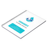 Plumbing Service Water Drop Logo Plumber Business Notitieboek (Linkerzijde)